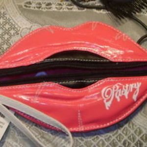 Pastry Glam Pink Lips Wristlet NEW